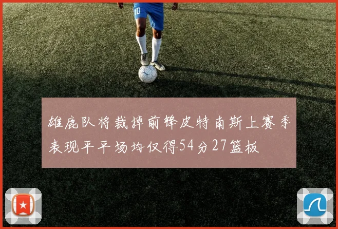 雄鹿队将裁掉前锋皮特南斯上赛季表现平平场均仅得54分27篮板